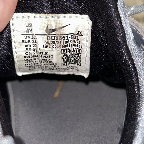 New Nike Huarache Run JSP DQ3661-001 Youth US Size 4Y Gray Black Sneaker Shoes - Picture 11 of 11